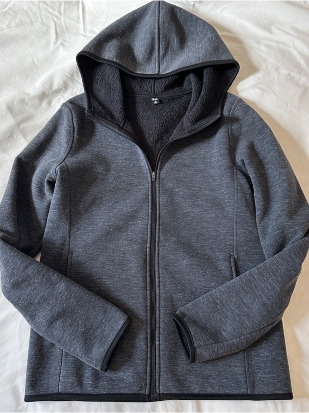 Women’s Charcoal Hooded Zip Jacket